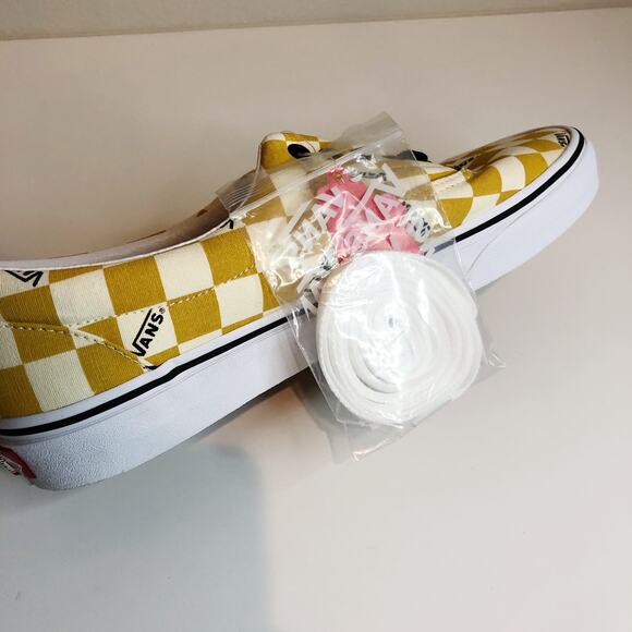 NWT Vans Era Sneaker Big Check Yolk Yellow True White Mens Size 11 VN0A4U39WYT - Picture 4 of 7